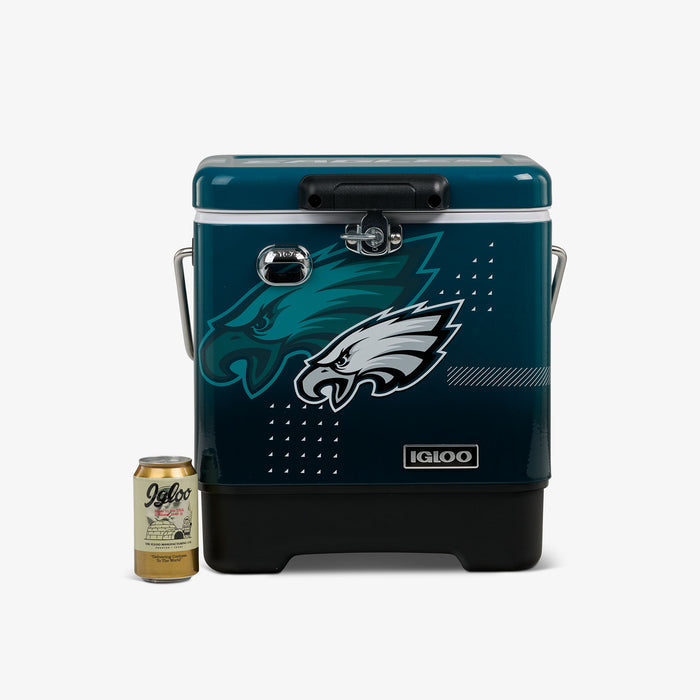 Size View | NFL Legacy 20 Qt Cooler::Eagles::Fits wine bottle(s) upright