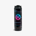 Front View | NFL Neon Pittsburgh Steelers 20 Oz Flip ‘n’ Sip Tumbler::::Limited-edition NFL Neon design