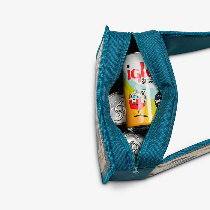 Open View | NFL WWE Cooler Fanny Pack::Eagles::Holds up to 4 cans