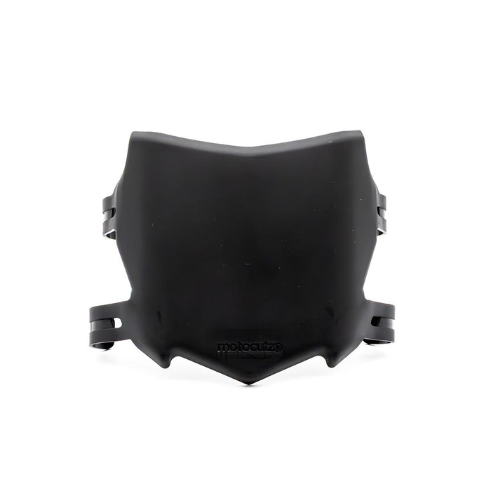 Full front view of the OG MotoCutz Front Plate in Black