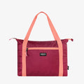 Front View | Packable Puffer 20-Can Cooler Bag::Magenta::