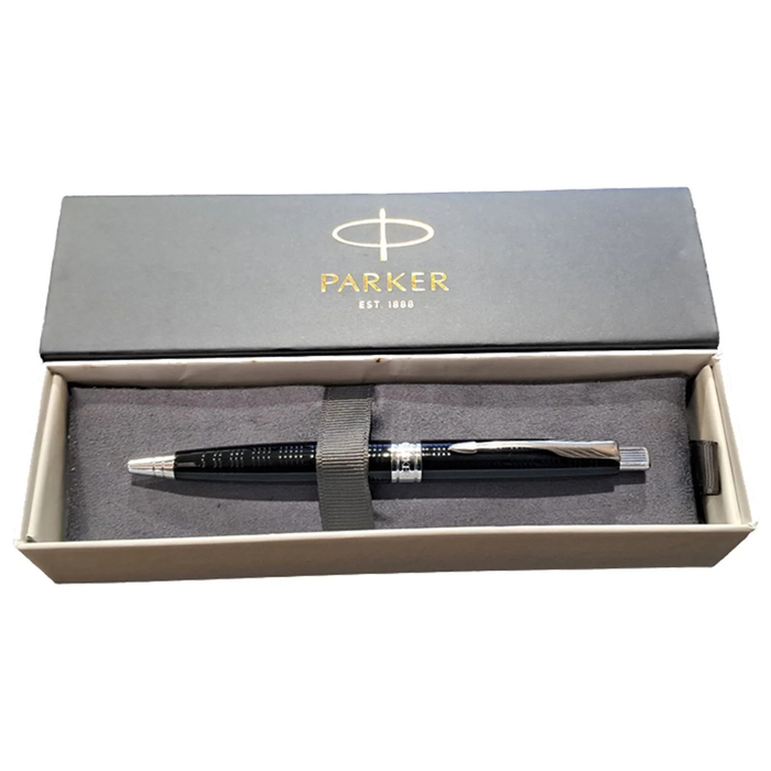 Parker Premium Aster Ring Matte Black CT Ballpoint Pen 9000025170