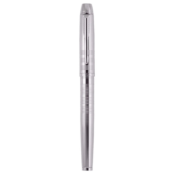 Parker Premium Odyssey Shiny Chrome Chiselled CT Fountain Pen