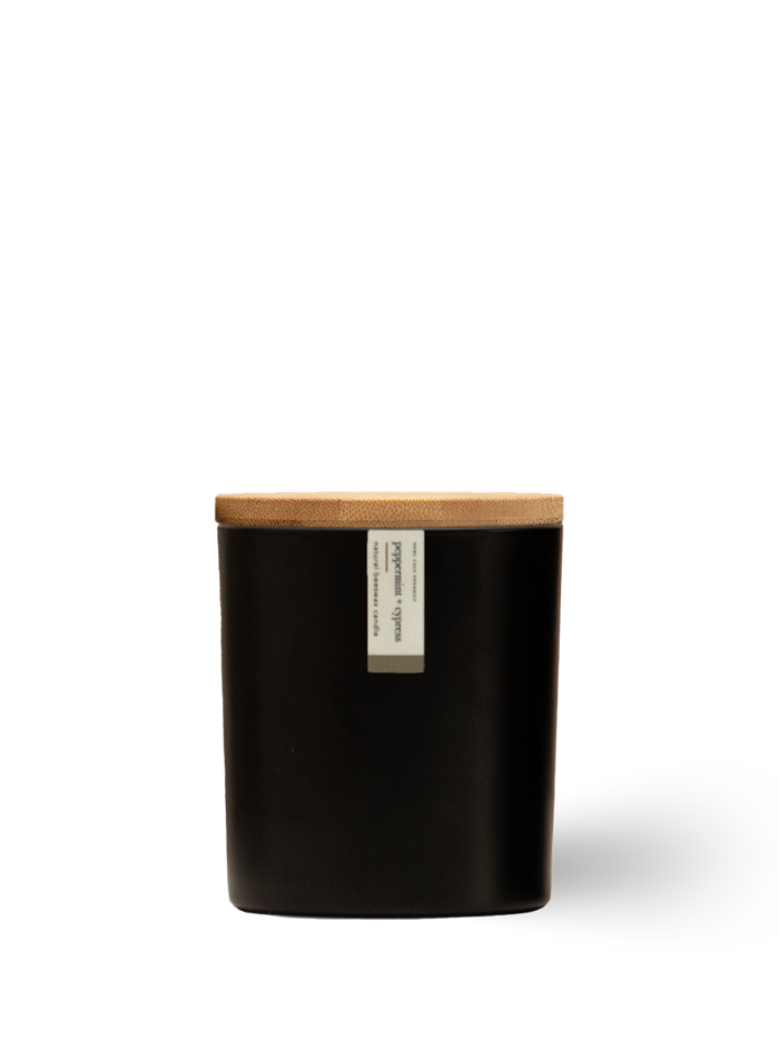 Peppermint + Cypress Beeswax Candle | 8.75 oz