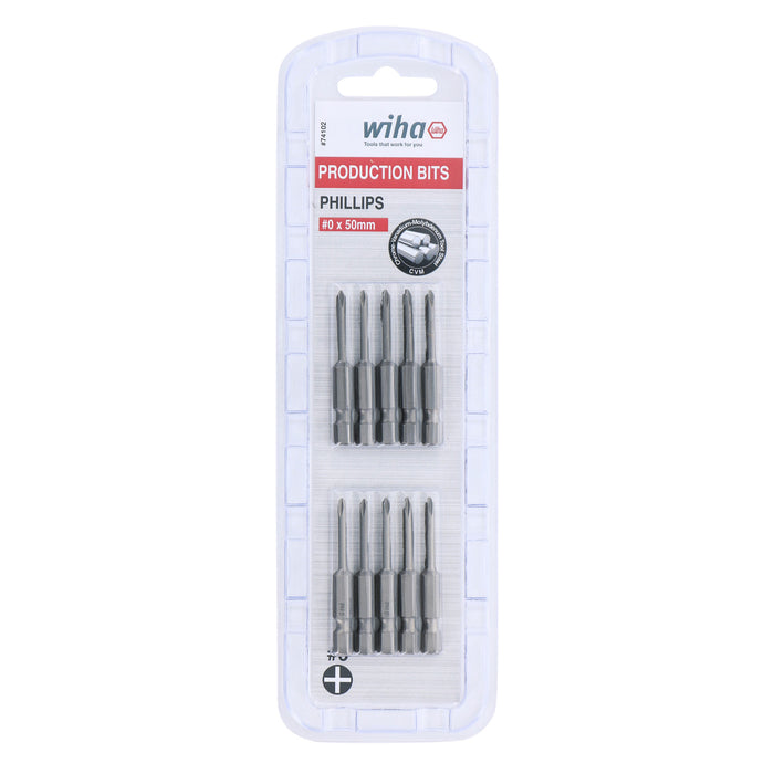 Phillips Bit #0 - 50mm -  10 Pack