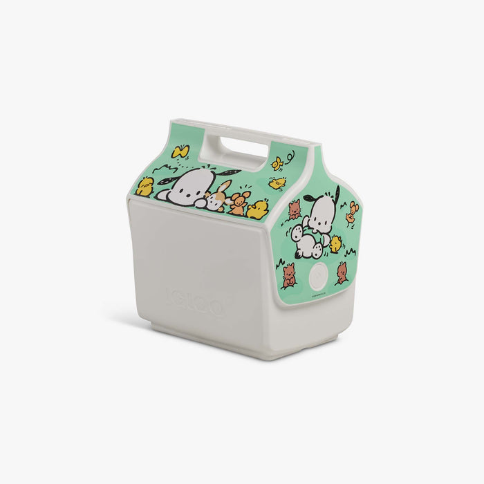 Angle View | Pochacco™ Little Playmate 7 Qt Cooler::::Trademarked tent-top design
