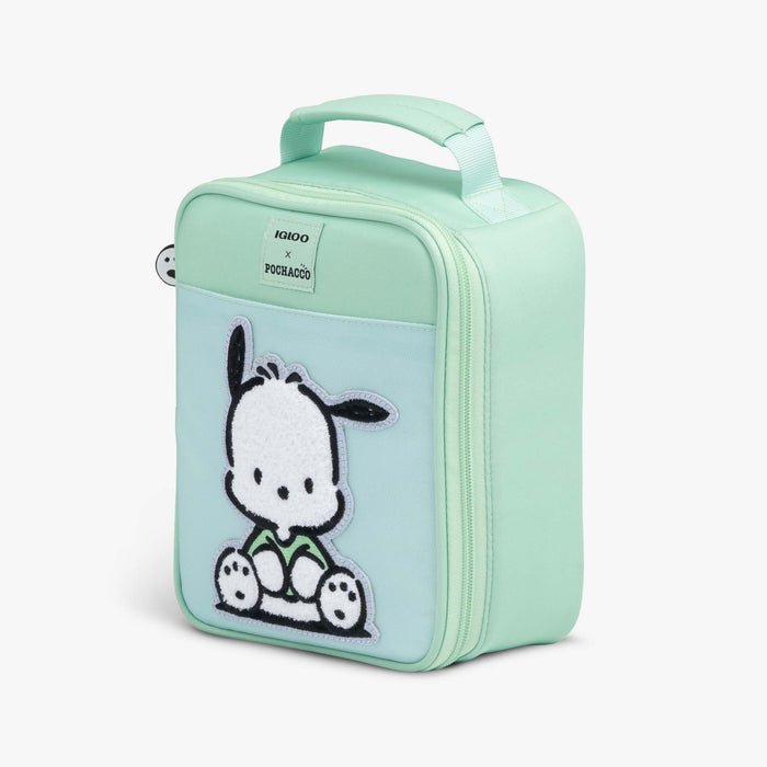 Angle View | Pochacco™ Vertical Lunch Cooler Bag::::Storage pocket