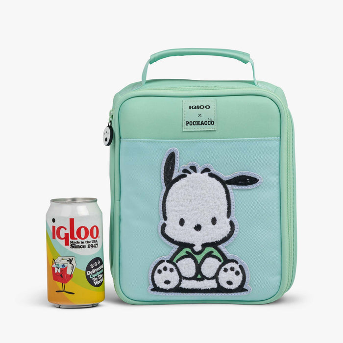 Size View | Pochacco™ Vertical Lunch Cooler Bag::::Holds up to 3 cans