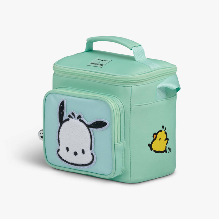 Angle View | Pochacco™ Square Lunch Cooler Bag::::Storage pocket