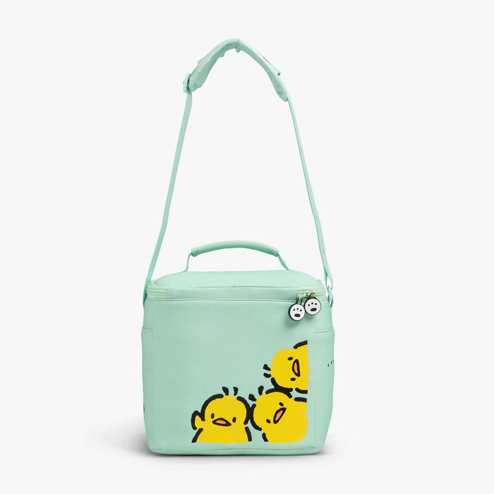 Back View | Pochacco™ Square Lunch Cooler Bag::::Pi-chans screenprint