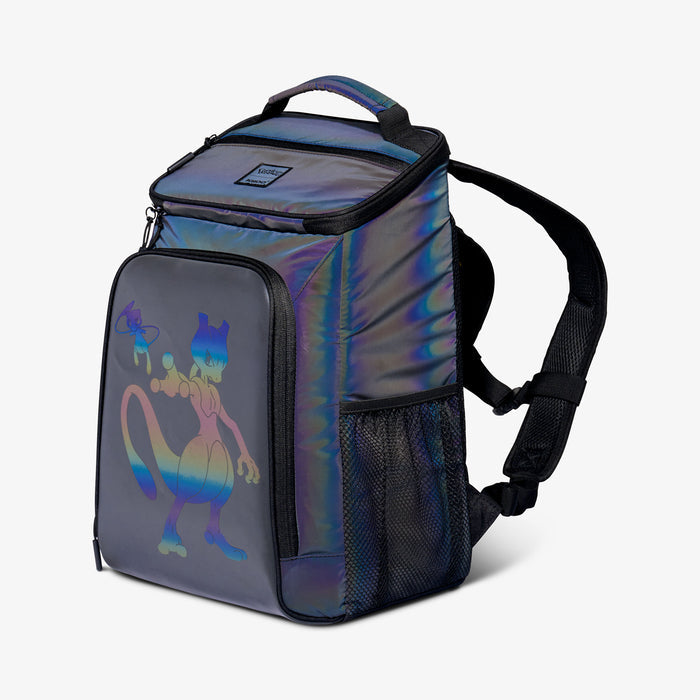 Angle View | Pokémon Mew & Mewtwo Top Grip Backpack::::Multiple storage pockets
