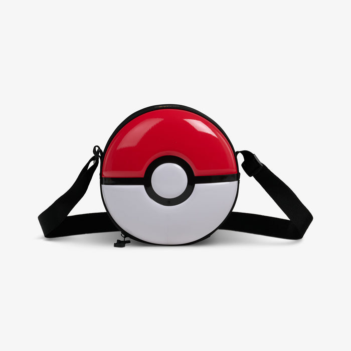 Front View | Pokémon Poké Ball Crossbody Cooler::::Custom Poké Ball shape