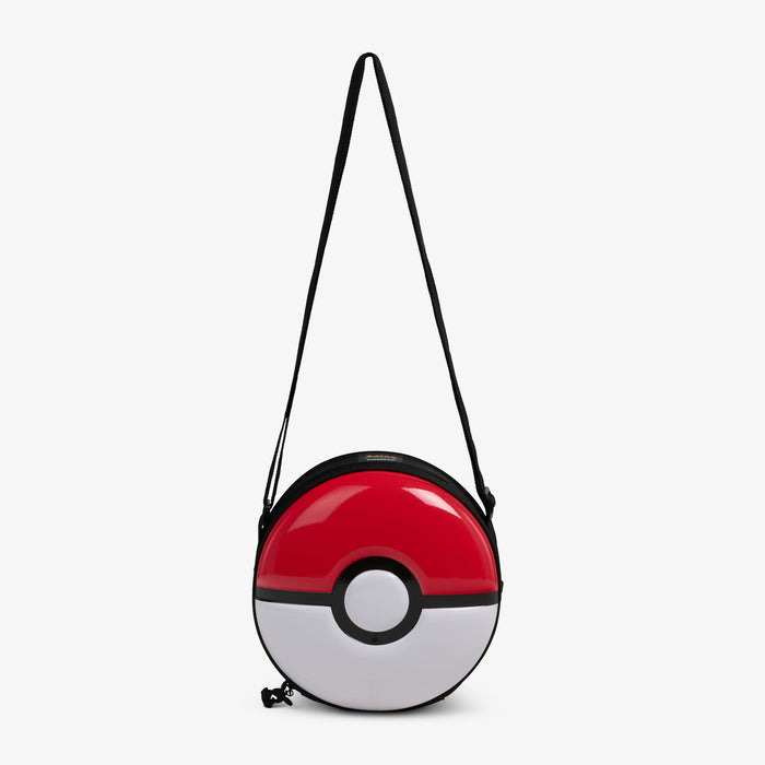 Strap View | Pokémon Poké Ball Crossbody Cooler::::Pikachu zipper pulls