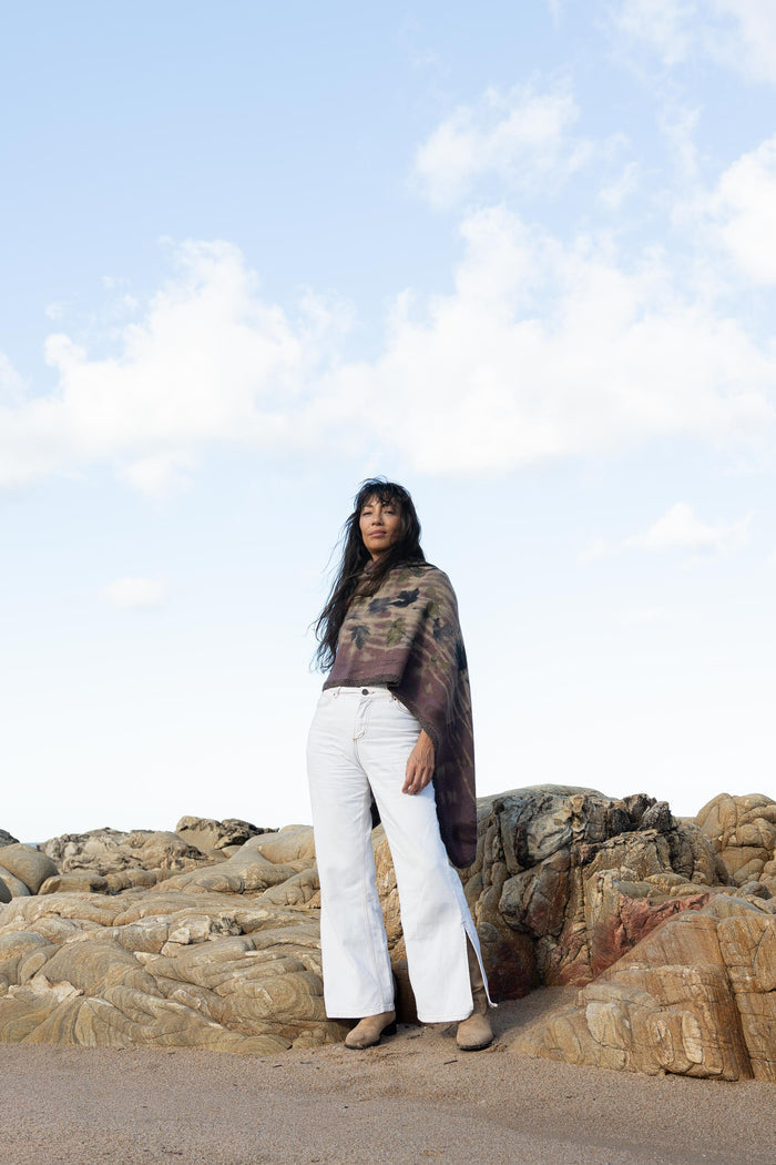 Poncho Florence (con ecoprint)