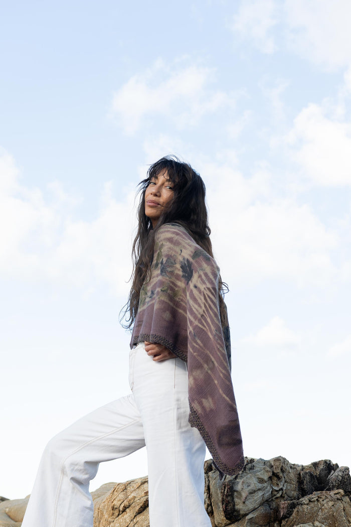 Poncho Florence (con ecoprint)