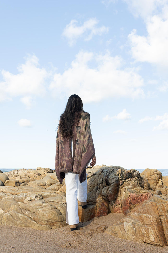 Poncho Florence (con ecoprint)