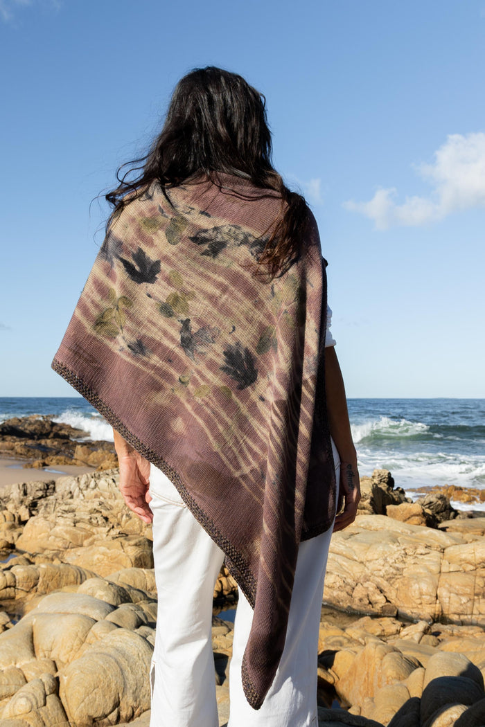 Poncho Florence (con ecoprint)