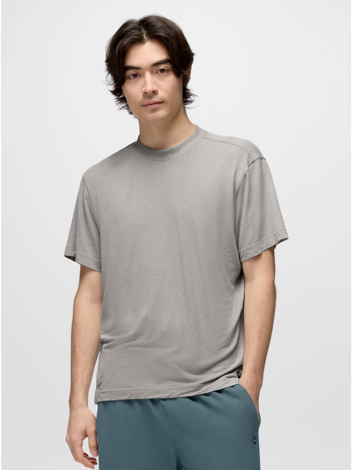prAna Natural Rhythm S/S Crew Tee - Sterling Heather