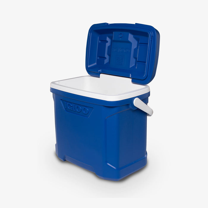 Open View | Profile II 30 Qt Cooler ::Majestic Blue::THERMECOOL insulation