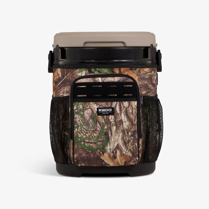 Front View | Realtree® 20 Qt Cooler Bucket::::Realtree EDGE® pattern