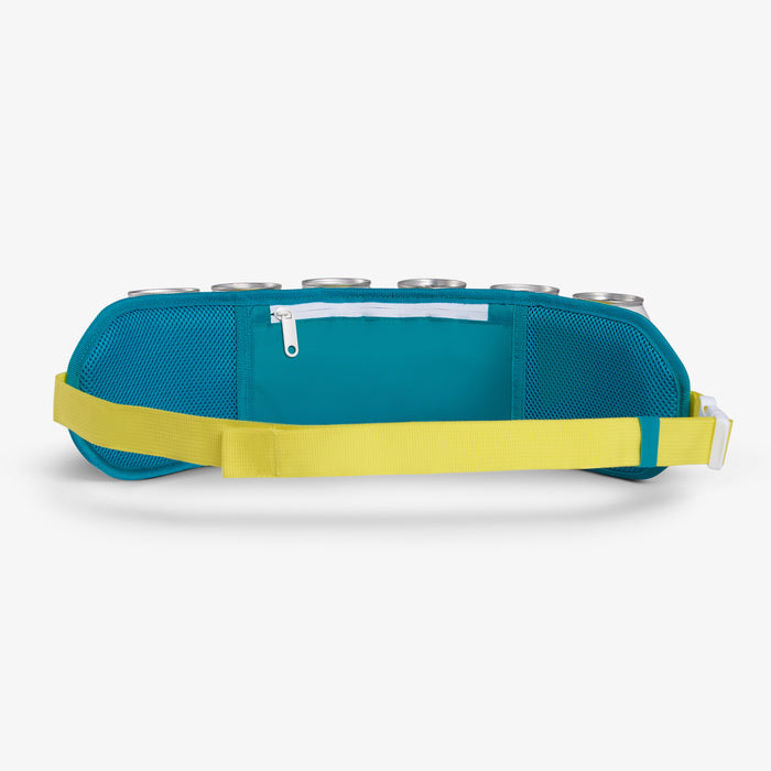 Back View | Retro Beerdolier::Jade::Back zip pocket