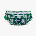 Front View | Retro Fanny Pack::Psychedelic Daisy::Holds 3 cans