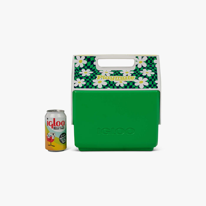 Size View | Little Playmate 7 Qt Cooler::Psychedelic Daisy::Holds up to 9 cans