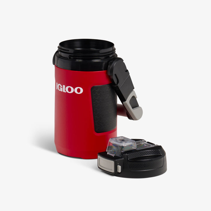 Lid Off View | Rival 1 Qt Jug::Red Heat::Foam-wall insulation