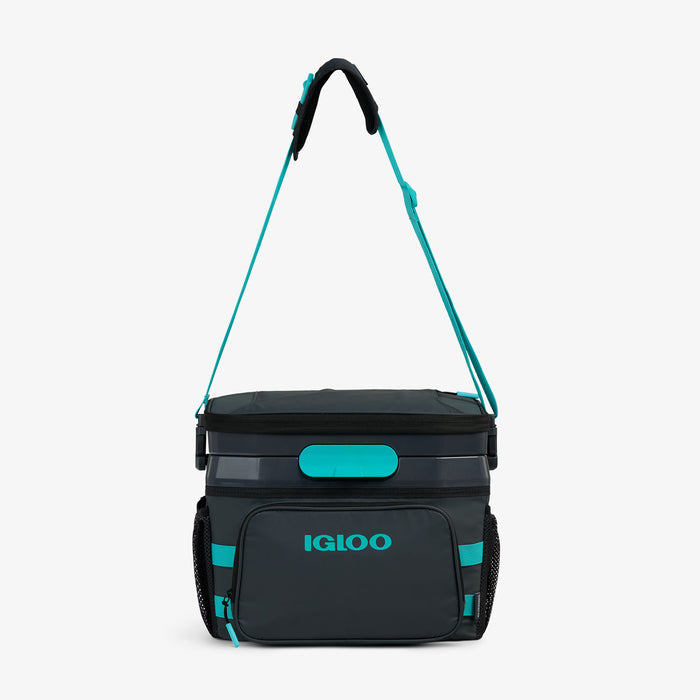 Strap View | Rival 18-Can Hybrid Cooler::Tactical Gray::Adjustable shoulder strap