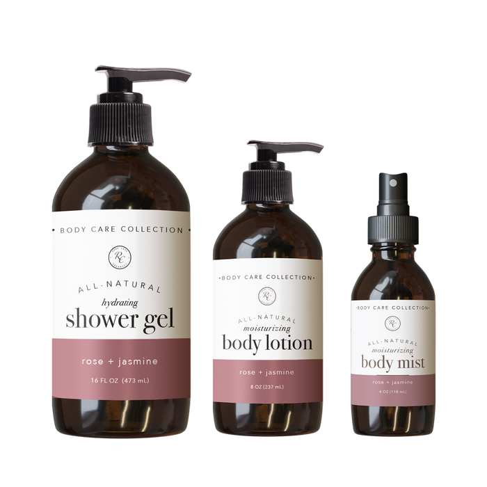 Rose + Jasmine Body Care Set | 3 piece