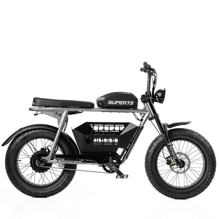 Alternate side view of the S-Series In-Frame Basket installed on a SUPER73-S2