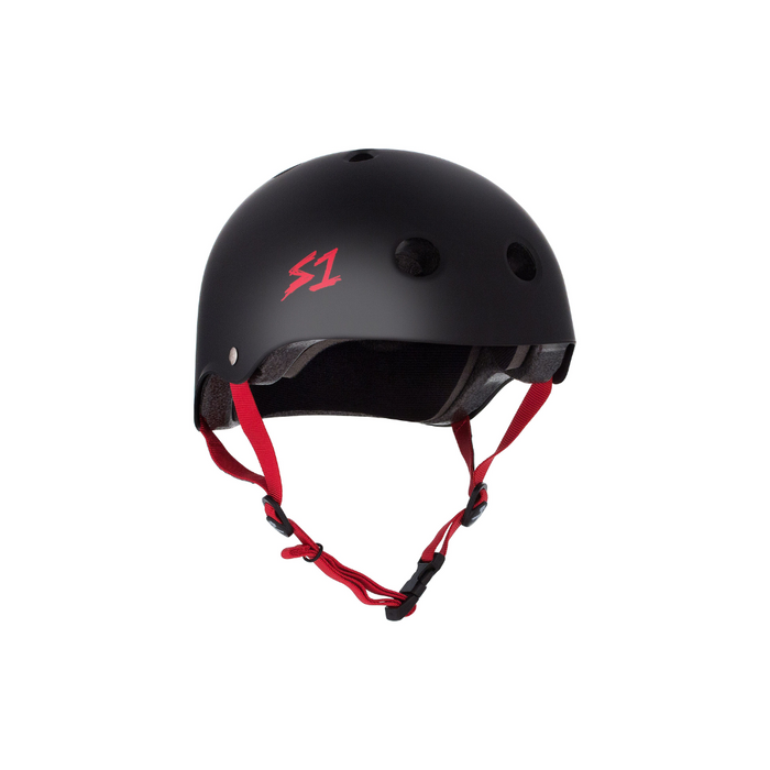 Black Matte w/ Red Straps / X-Small