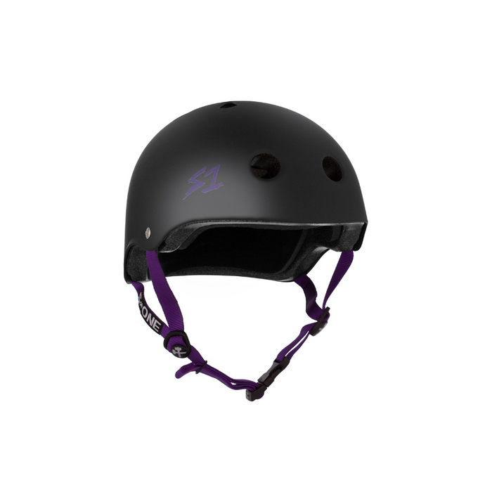 Black Matte w/ Purple Straps / X-Small