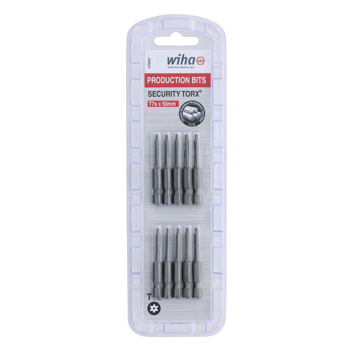 Security Torx Bit T7s - 50mm -  10 Pack