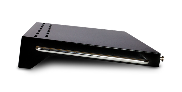 Black Side Shelf for Pit Boss Grills PB700/PB820, sleek design for grilling upgrades.