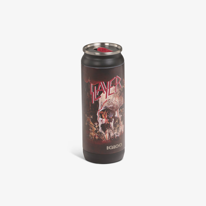 Angle View | Slayer South of Heaven 16 Oz Can::::Sliding mouth-opening tab