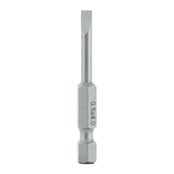 Wiha 74009 Slotted Bit 4.0 x .5 - 50mm -  10 Pack