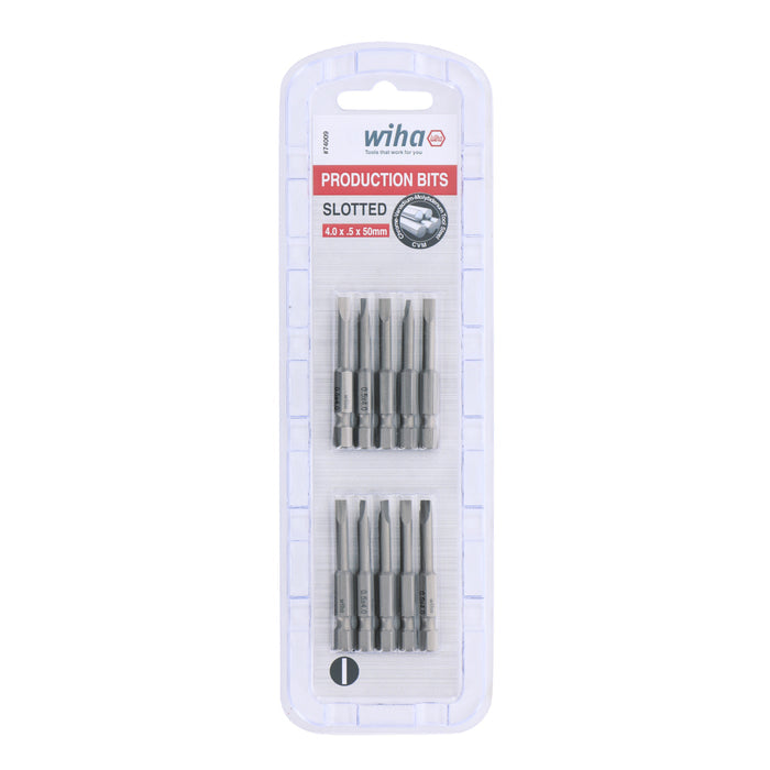 Slotted Bit 4.0 x .5 - 50mm -  10 Pack