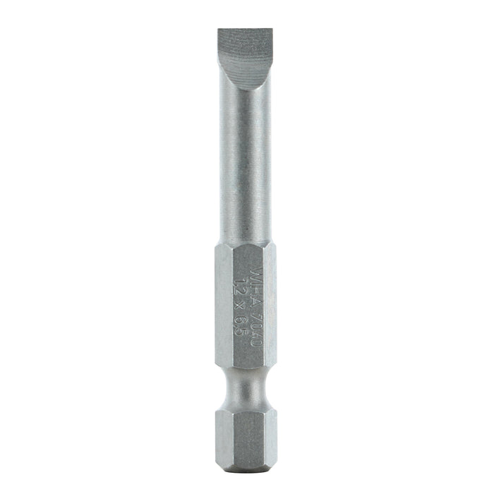 Wiha 74018 Slotted Bit 6.5 - 50mm -  10 Pack