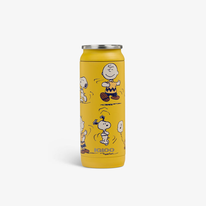 Front View | Snoopy & Charlie Brown Dancing 16 Oz Can::::Matte 3D character print