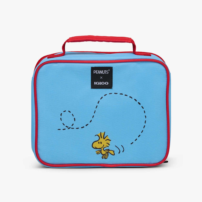 Back View | Snoopy’s Doghouse Horizontal Lunch Cooler Bag::::Woodstock detail on back