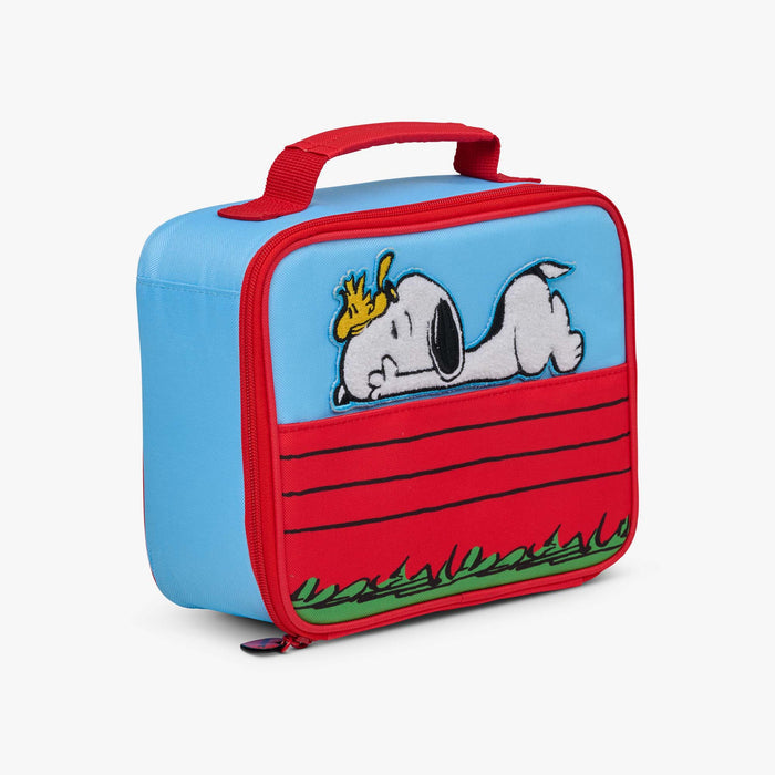 Angle View | Snoopy’s Doghouse Horizontal Lunch Cooler Bag::::
