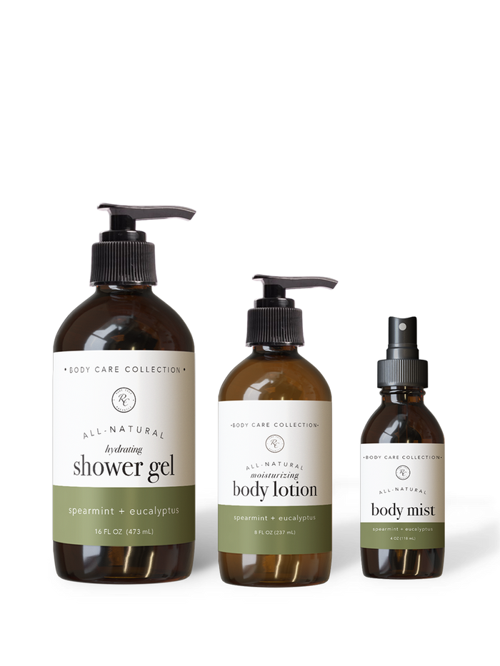 Spearmint + Eucalyptus Body Care Set | 3 piece