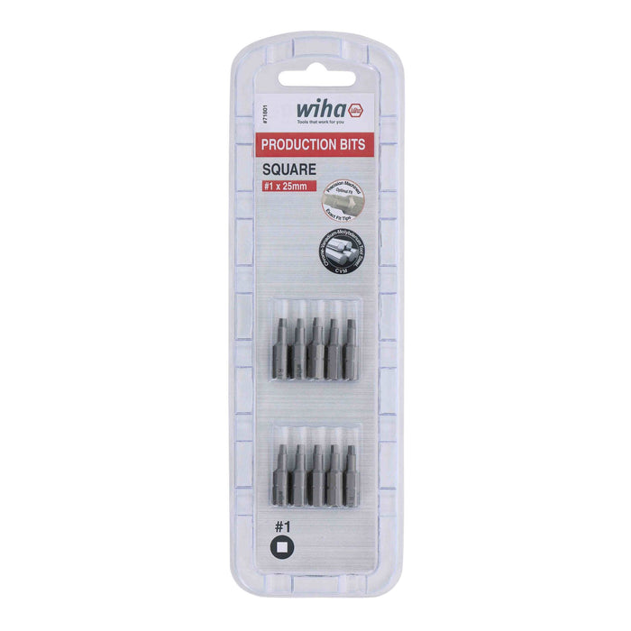 Square Bit #1 - 25mm - 10 Pack