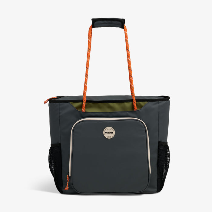 Front View | Summit 30-Can Tote::Tactical Gray::Rope handles