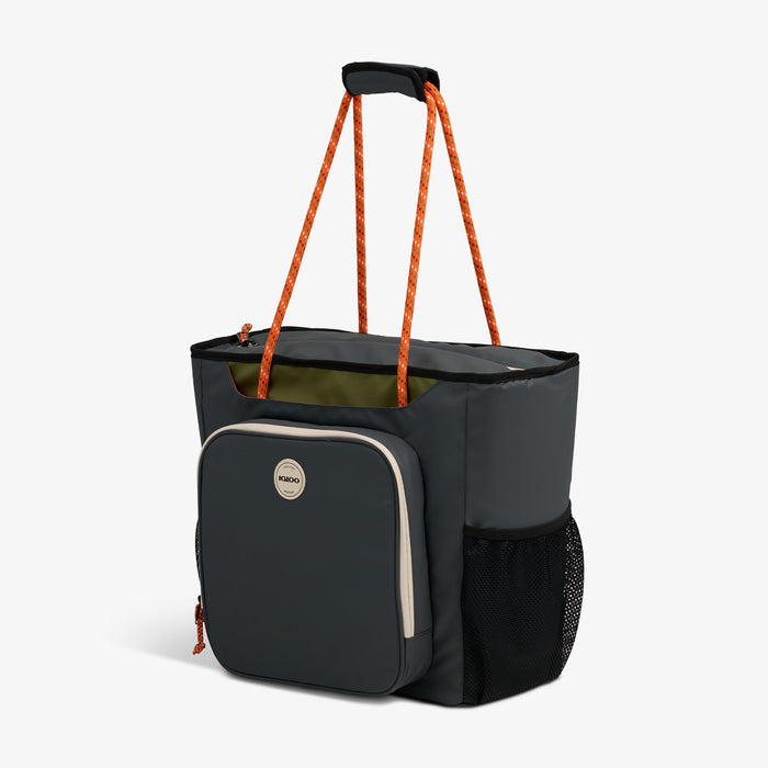 Angle View | Summit 30-Can Tote
::Tactical Gray::Accessory pocket