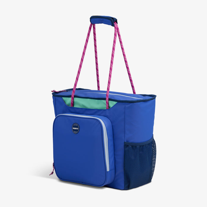 Angle View | Summit 30-Can Tote
::Electric Indigo::Accessory pocket