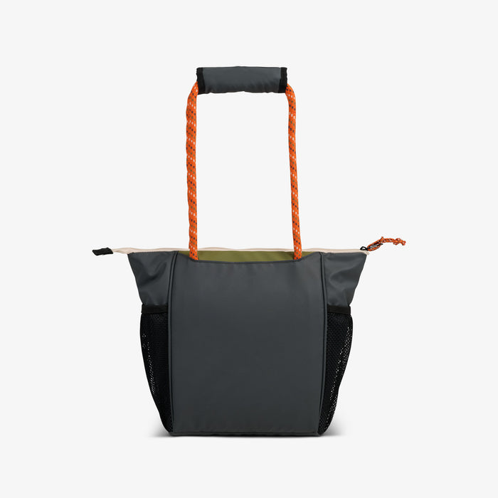 Back View | Summit 9-Can Tote::Tactical Gray::Water/dirt-repellent