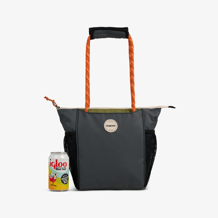 Size View | Summit 9-Can Tote::Tactical Gray::Holds up to 9 cans