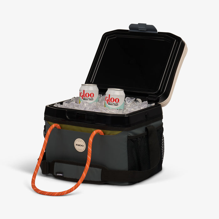 Packed View | Summit Cool Fusion 18-Can Cooler Bag::Tactical Gray::Holds up to 18 cans